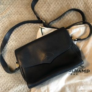 Longchamp crossbody bag Navy EUC